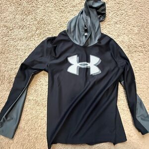 Under Armour Black and Gray Kids Hoodie